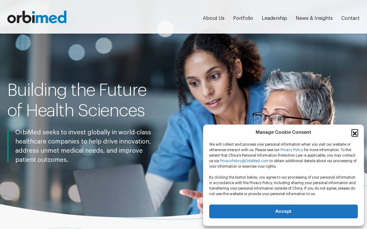 Orbimed website preview