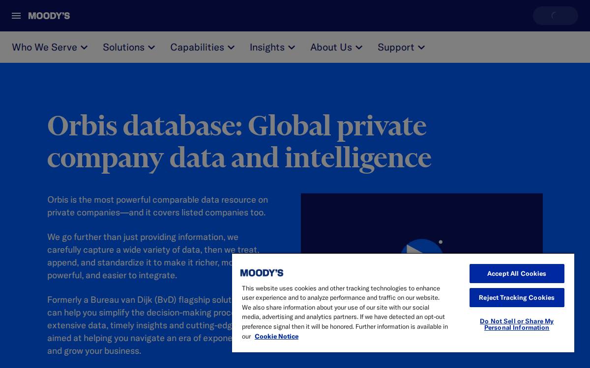Orbis website preview