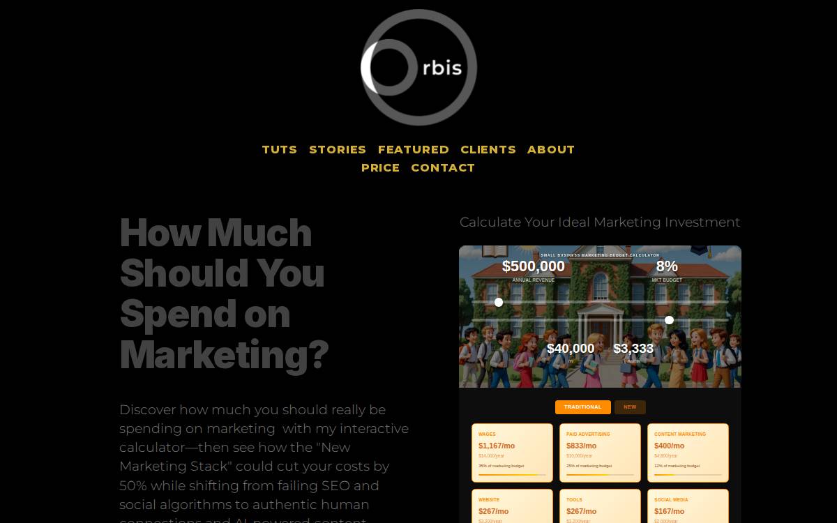 Orbisdesign website preview