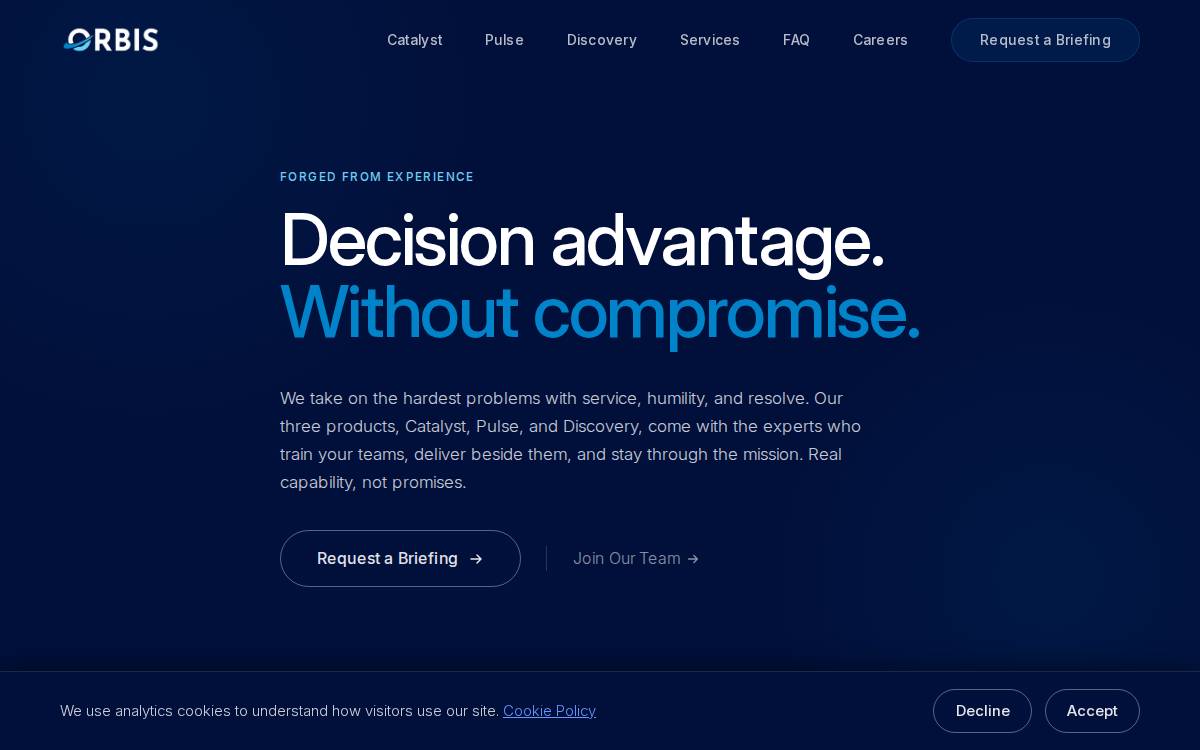 Orbisoperations website preview