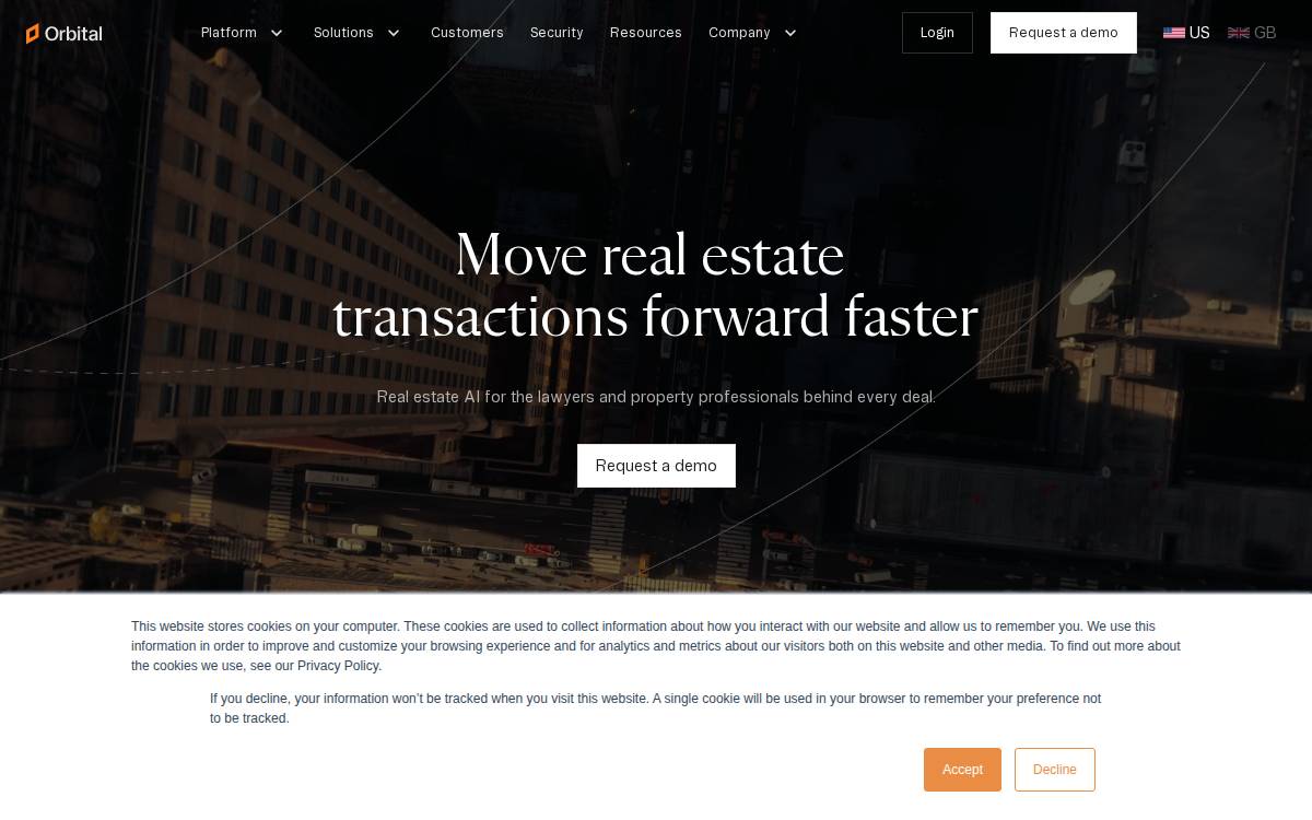 Orbital website preview