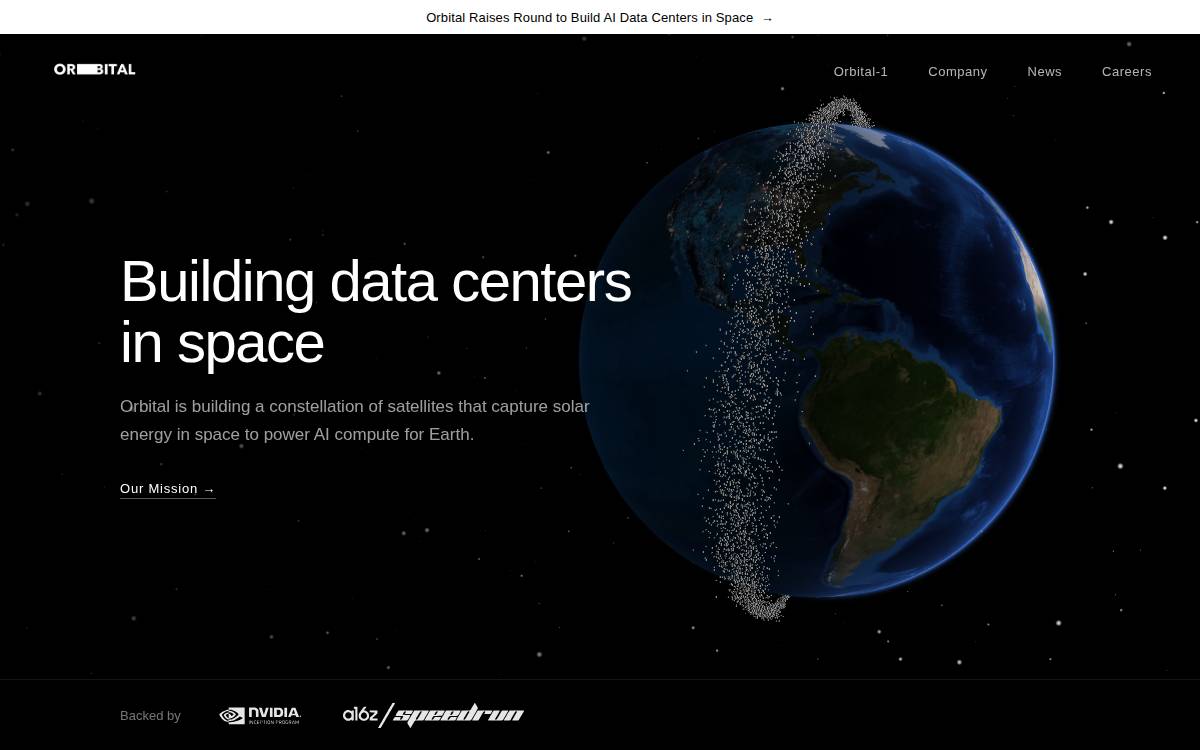 Orbital website preview