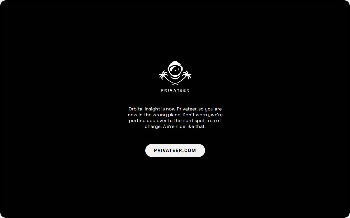 Orbital Insight website preview