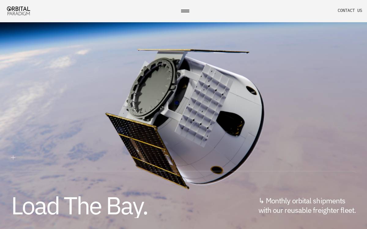 Orbital Paradigm website preview