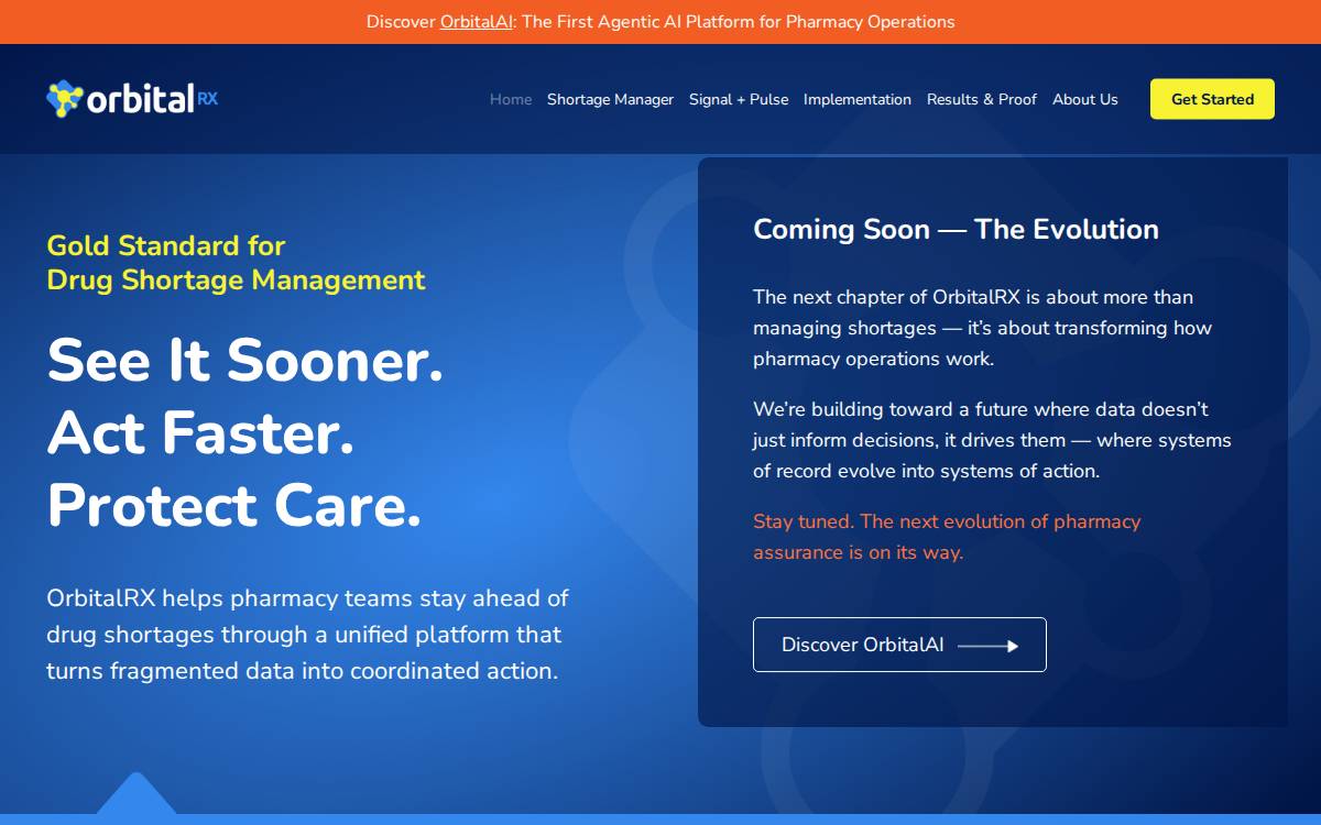OrbitalRx website preview