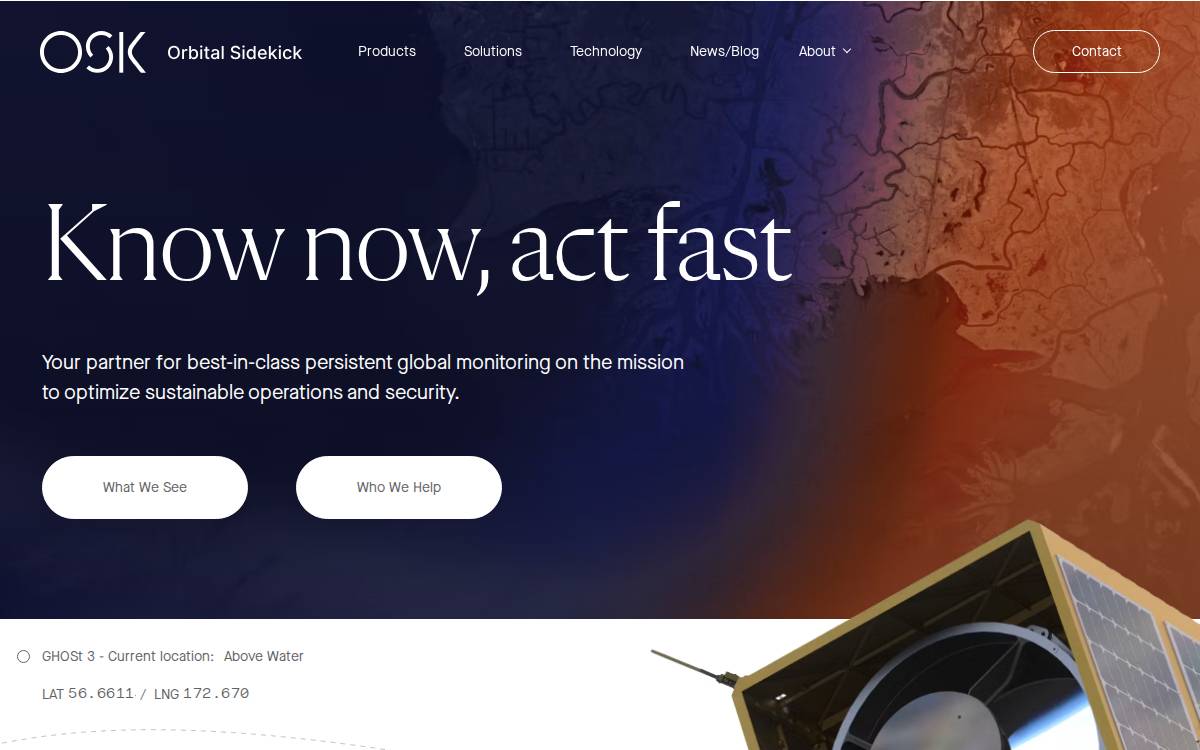 Orbital Sidekick website preview