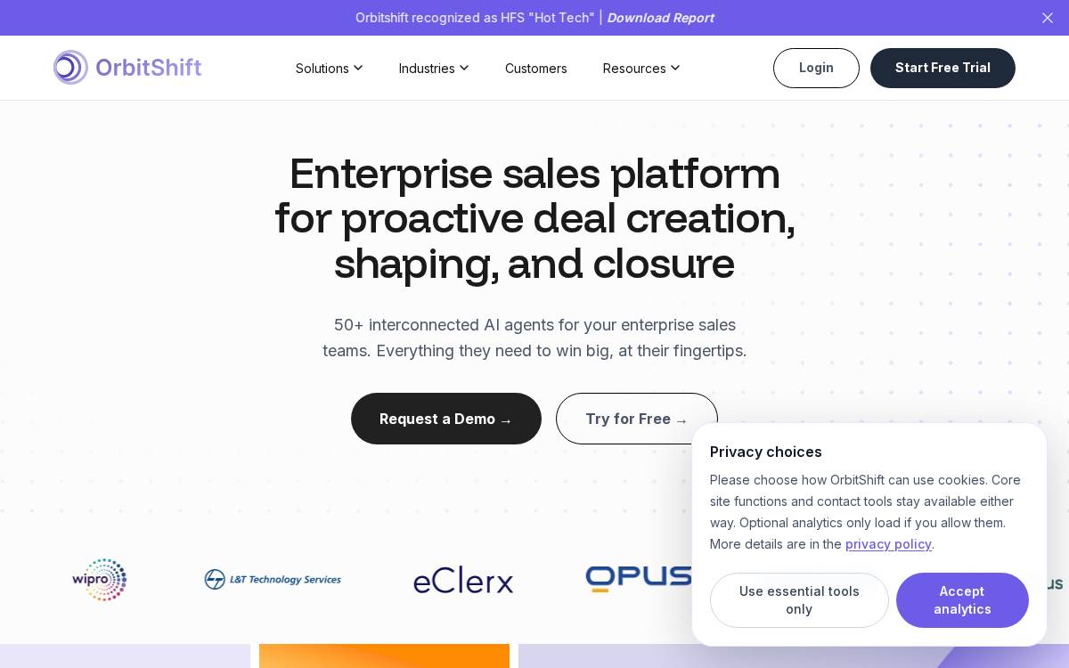 OrbitShift AI website preview