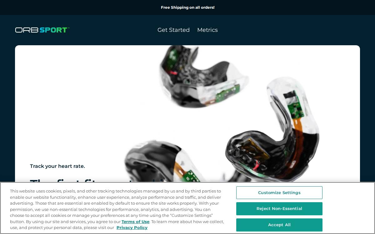 Orbsport website preview