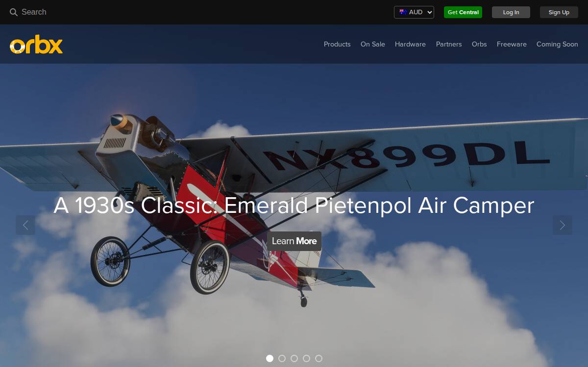 orbx website preview