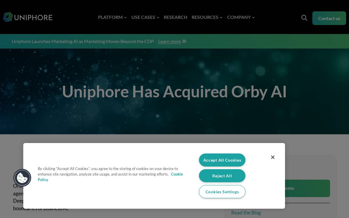 Orby AI website preview