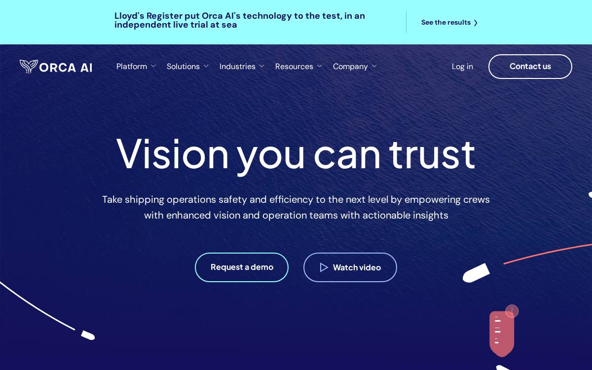 Orca AI website preview