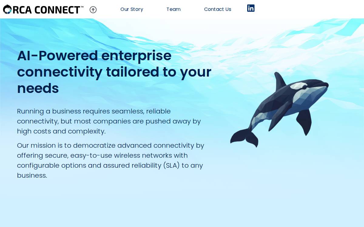 Orca Connect website preview