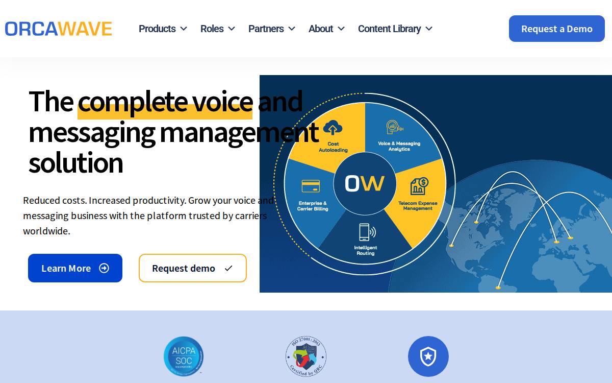Orca Wave website preview