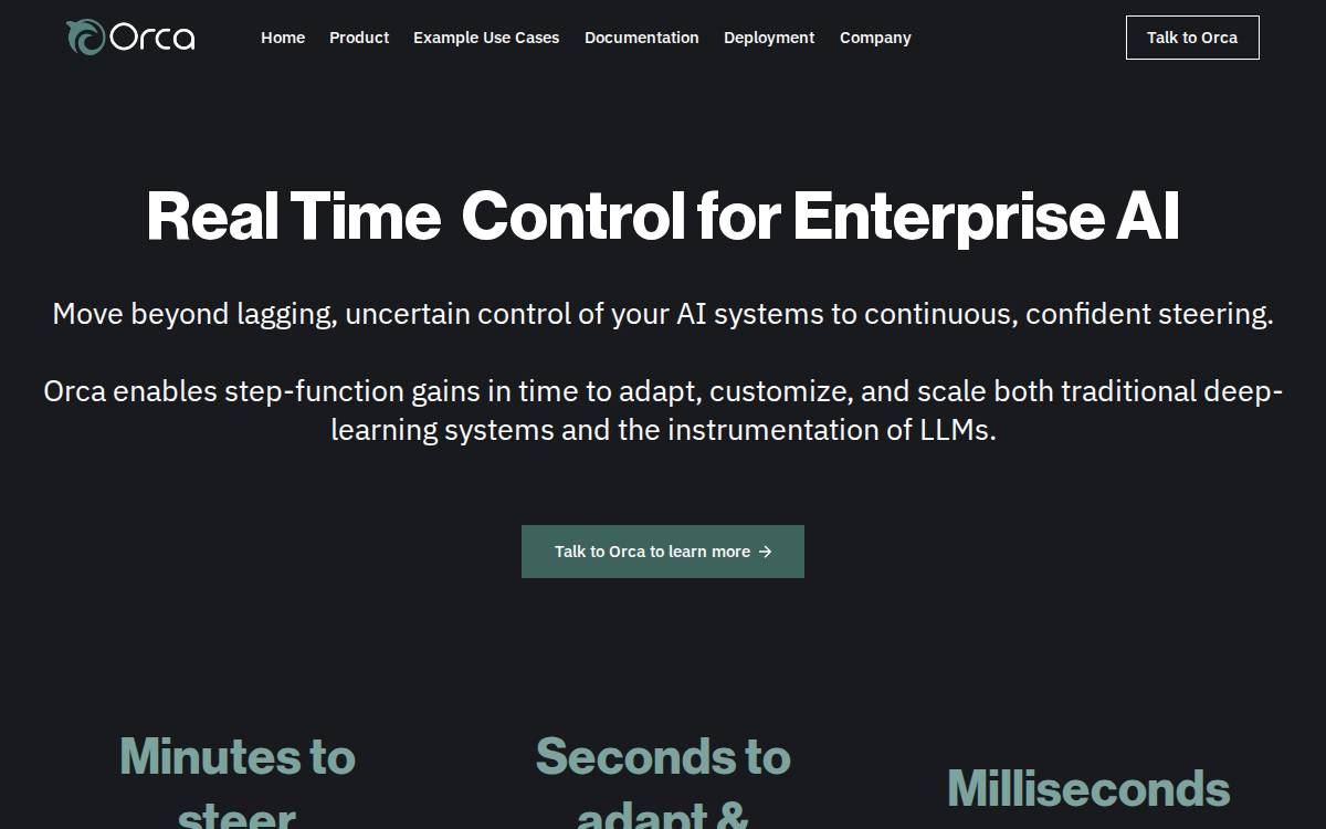 Orcadb website preview