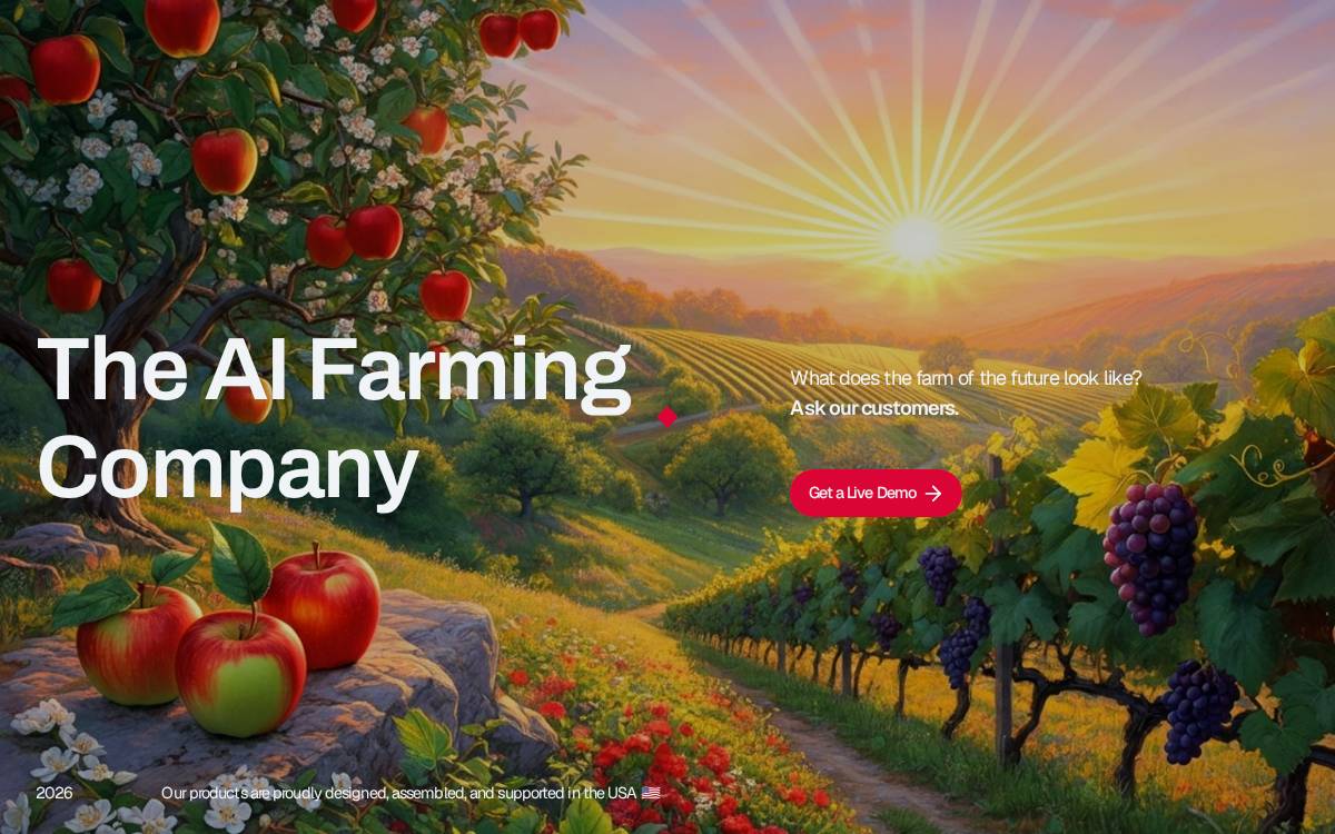 Orchard Robotics website preview