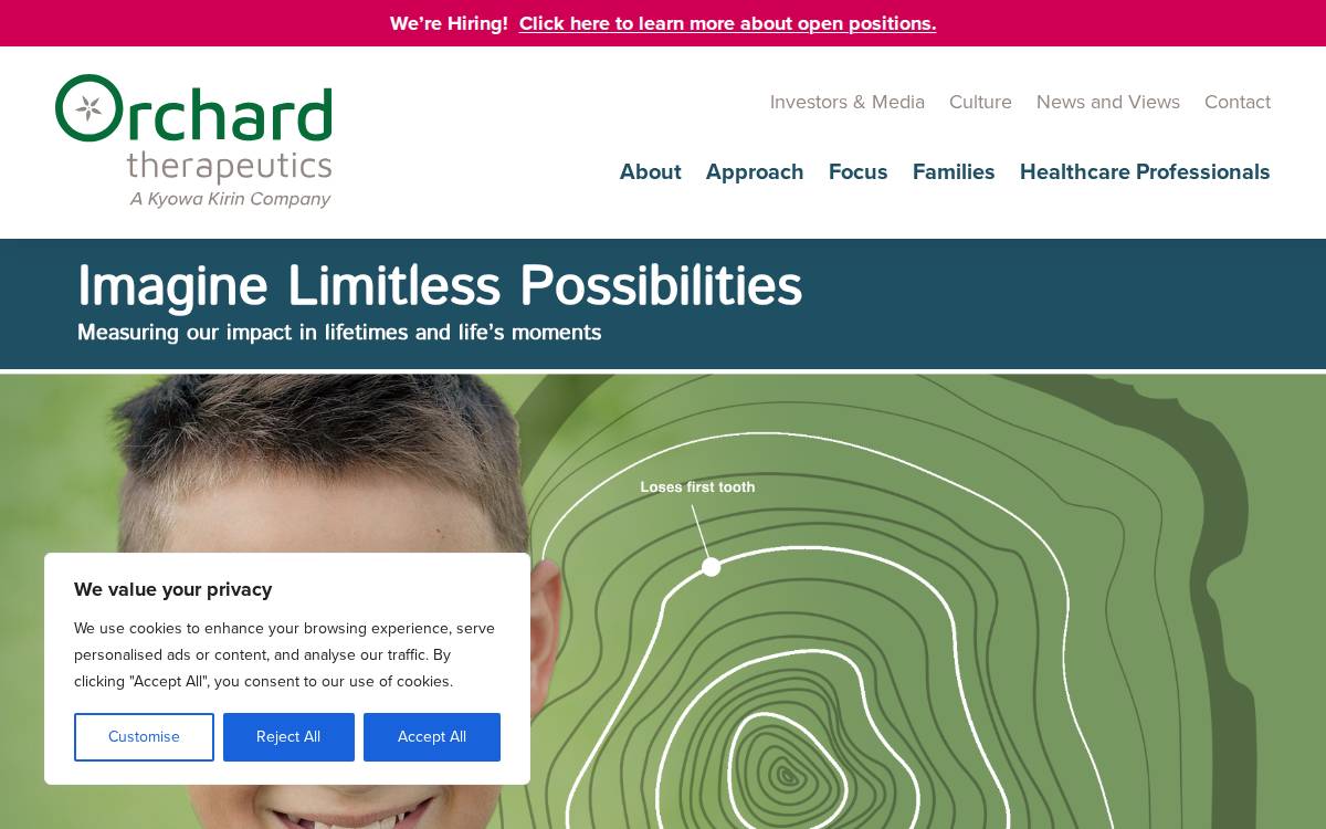 Orchard Therapeutics website preview