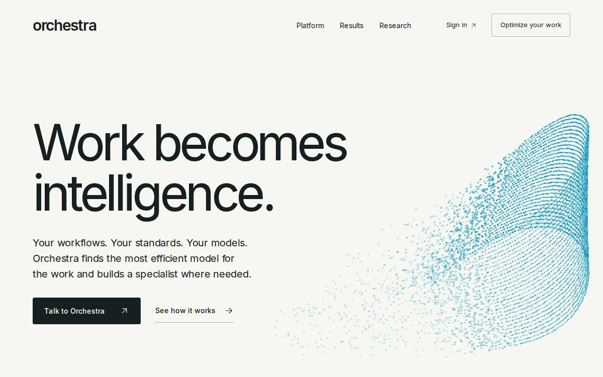 Orchestra website preview