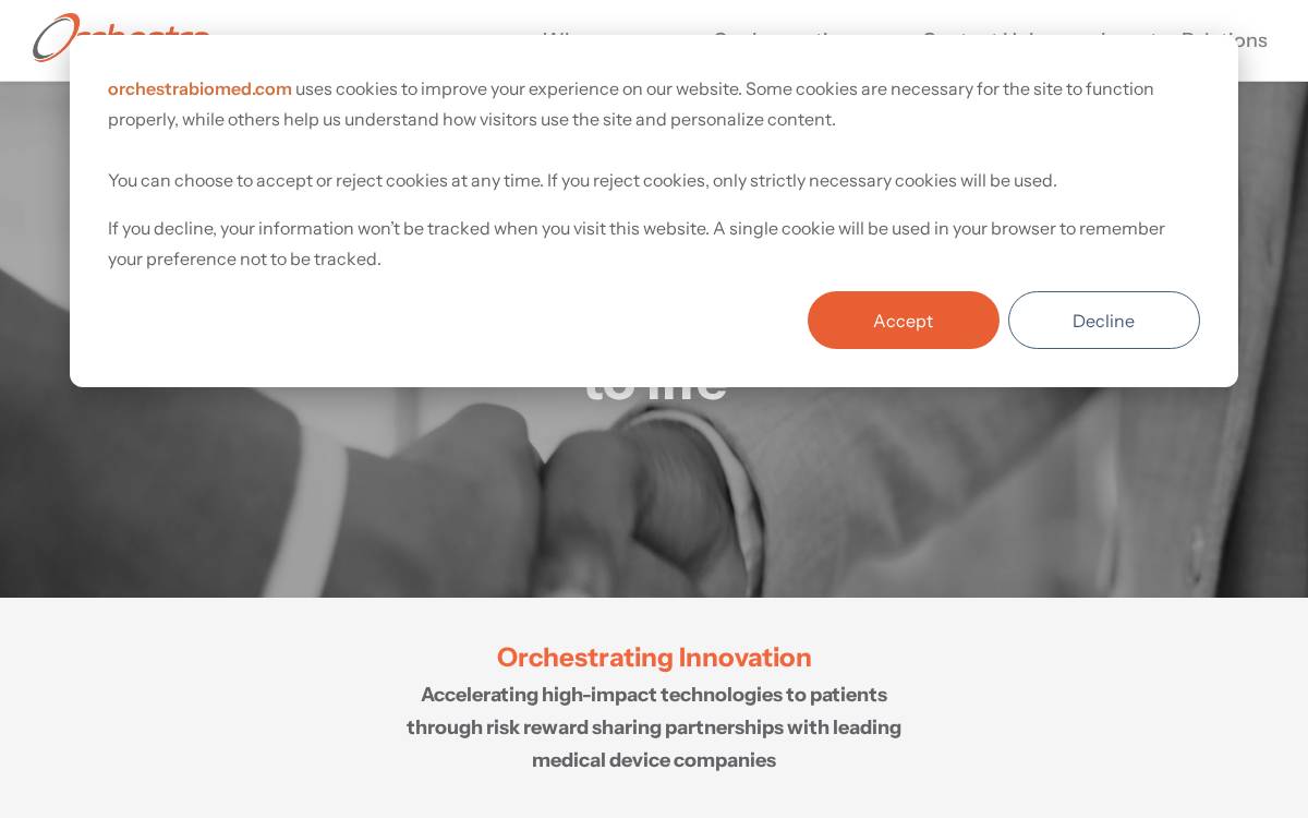 Orchestrabiomed website preview