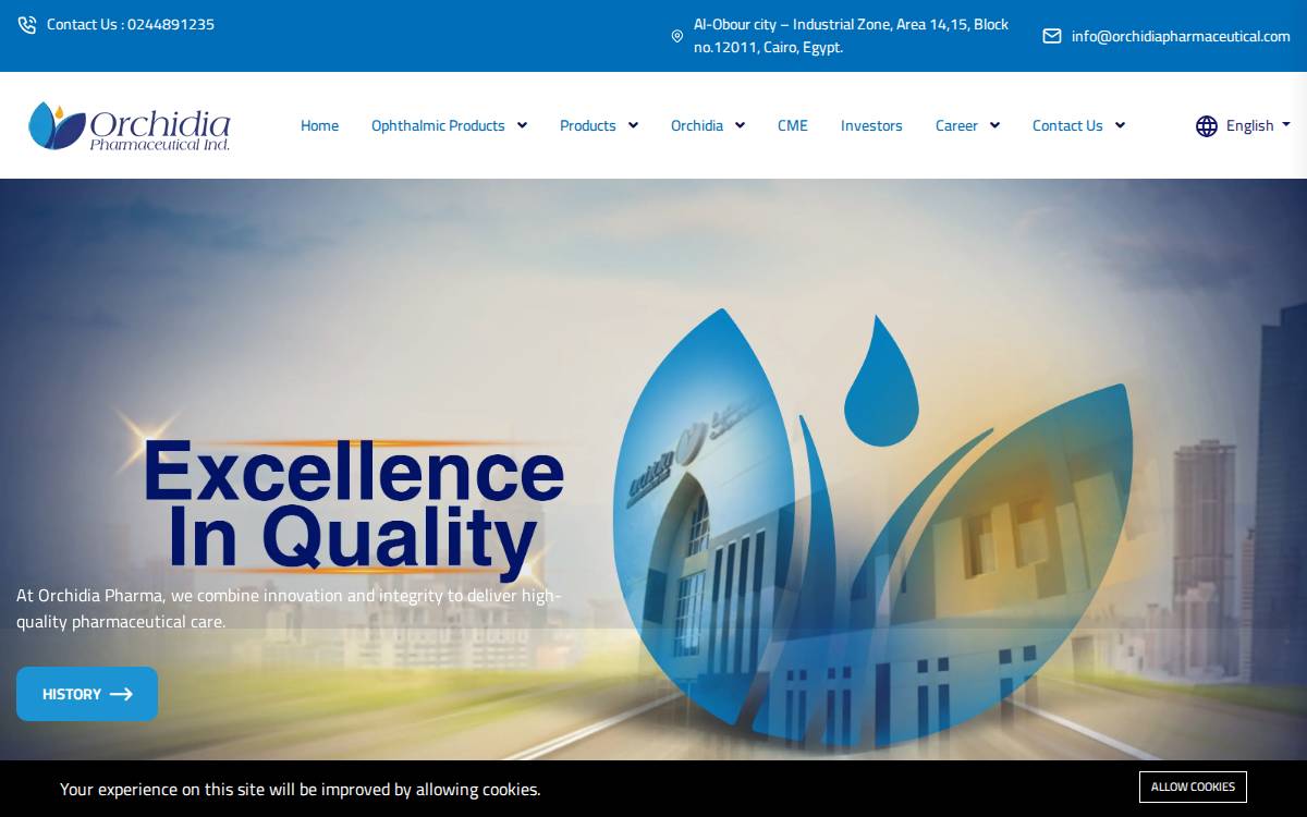 Orchidia website preview