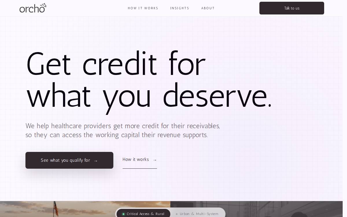 Orcho website preview