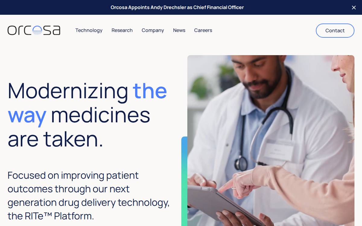 Orcosa website preview