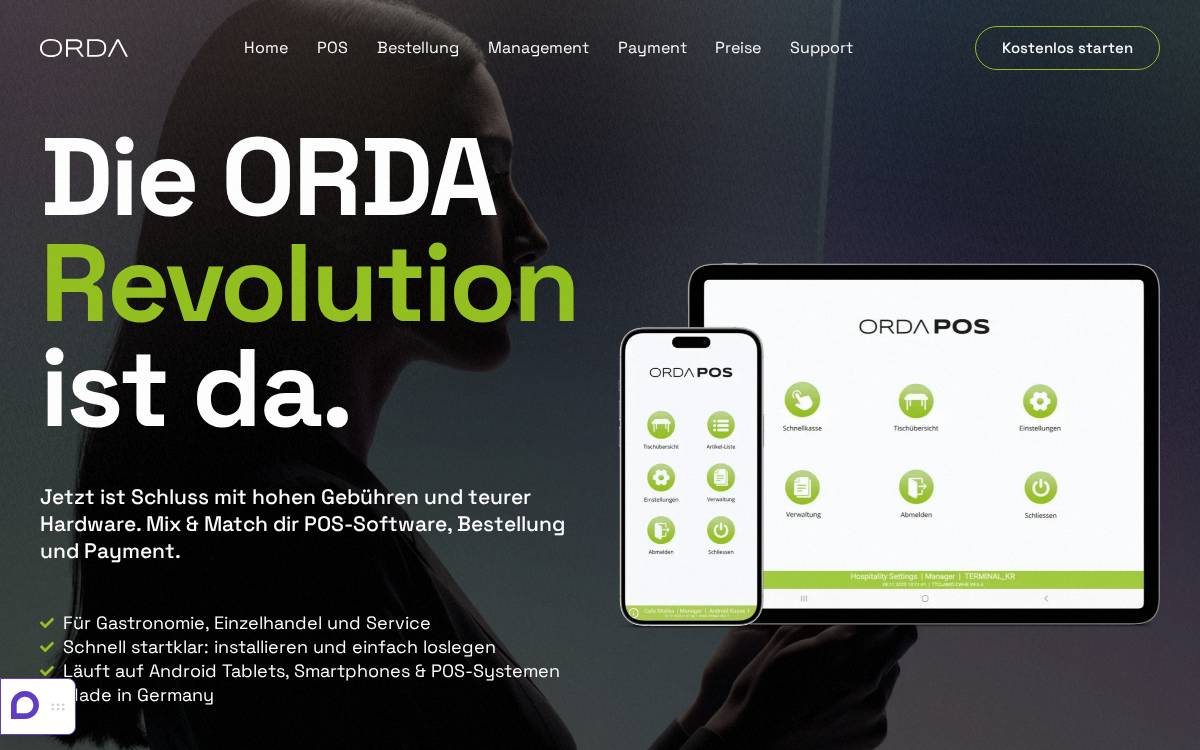 Orda App website preview