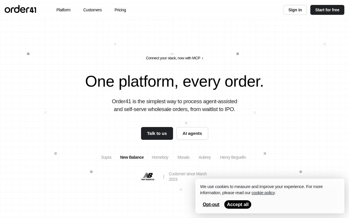 Order41 website preview
