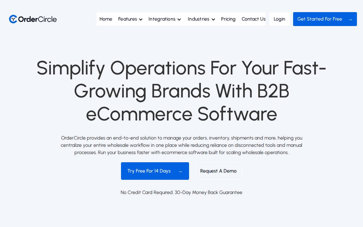 Ordercircle website preview