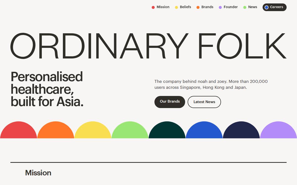 Ordinary Folk website preview