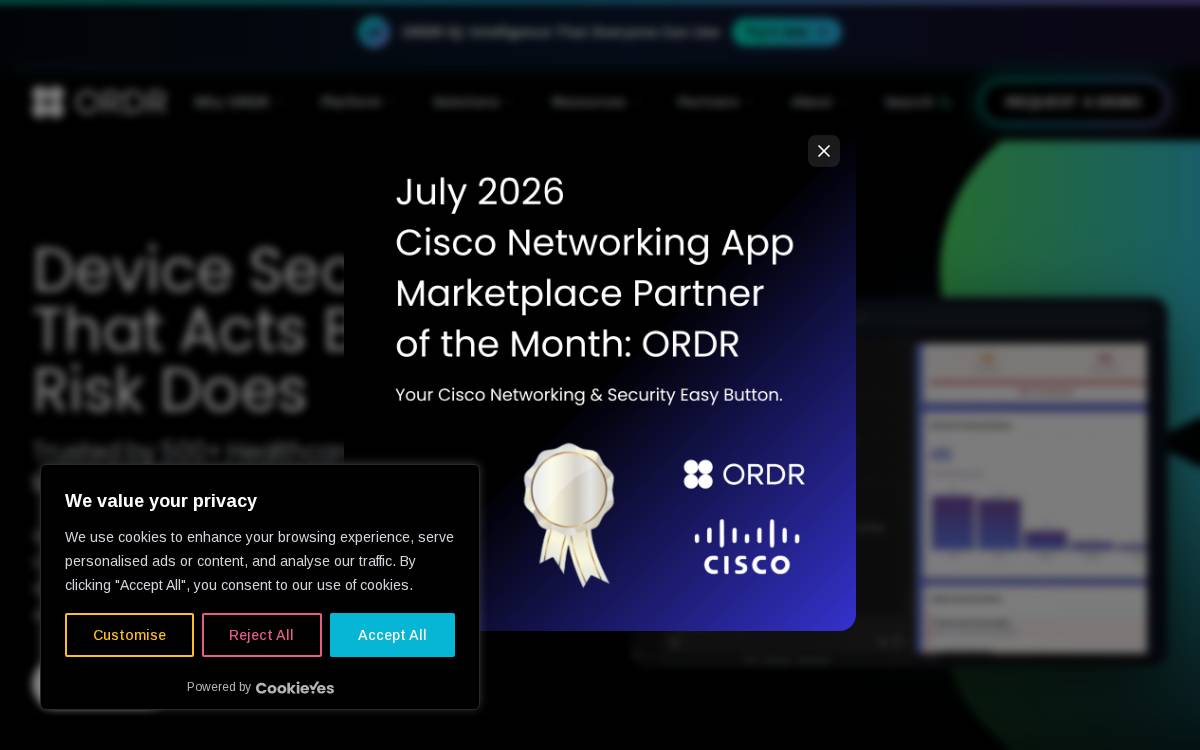 Ordr website preview