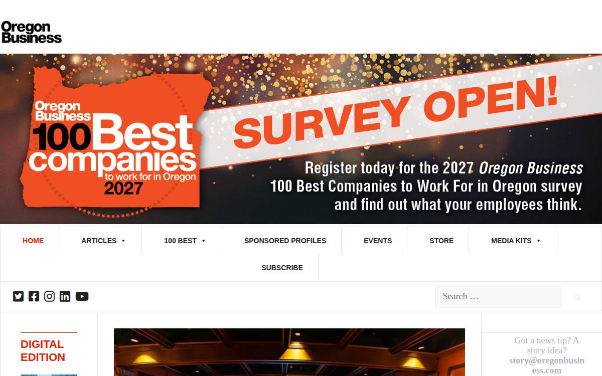 Oregonbusiness website preview