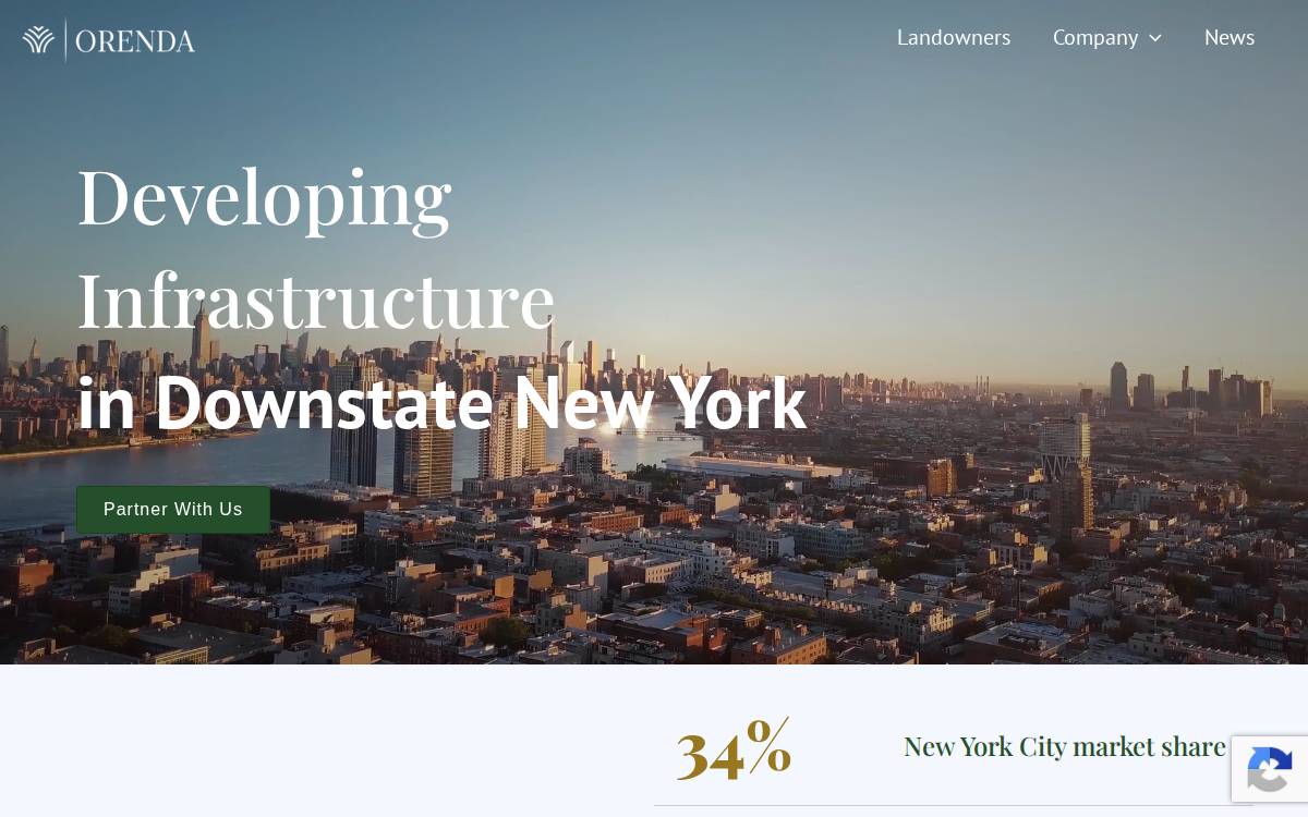 Orenda website preview