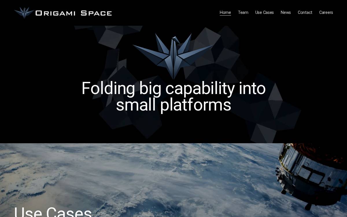 Origami Space Development website preview