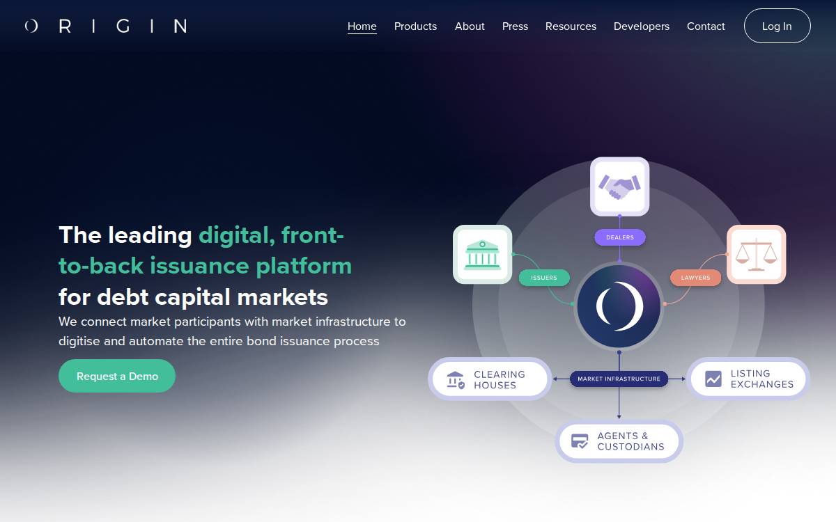 Origin website preview