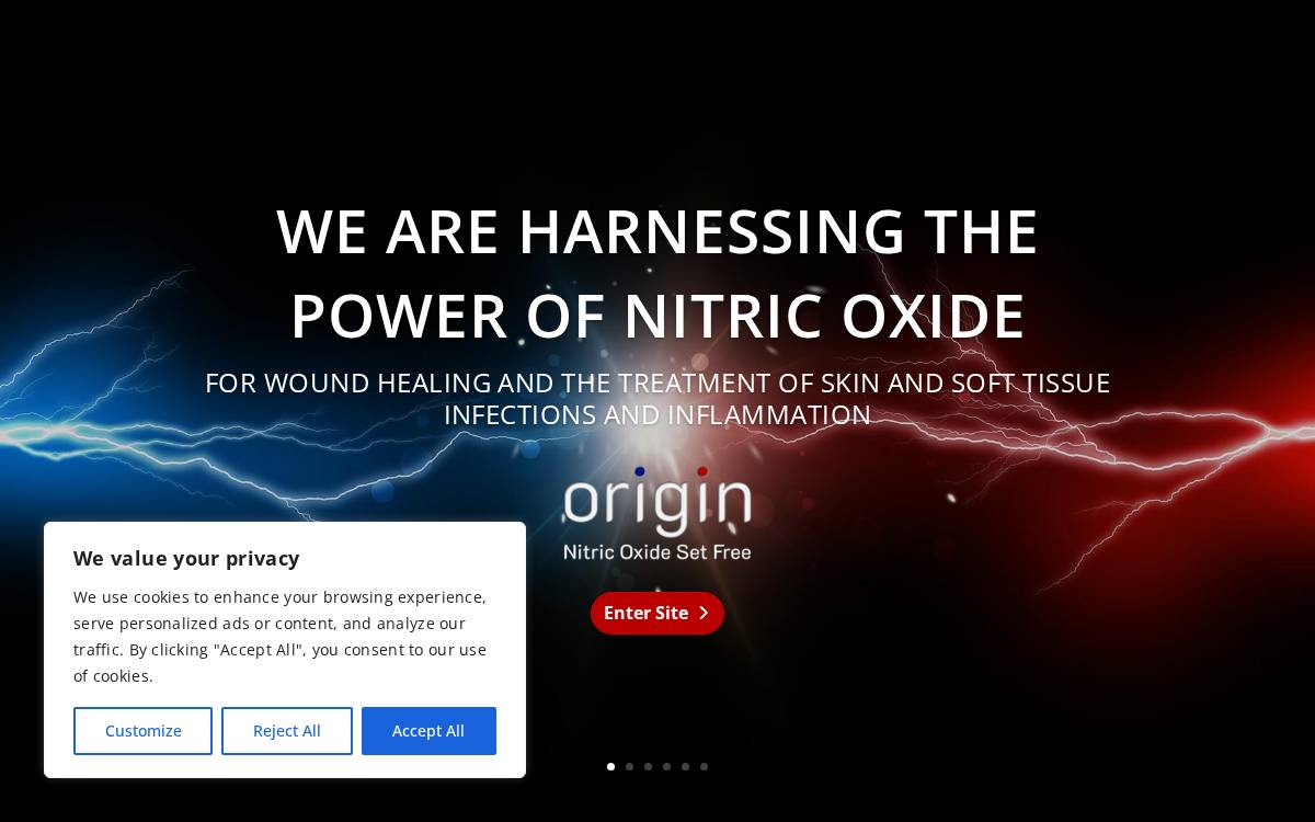 Origin Life Sciences website preview