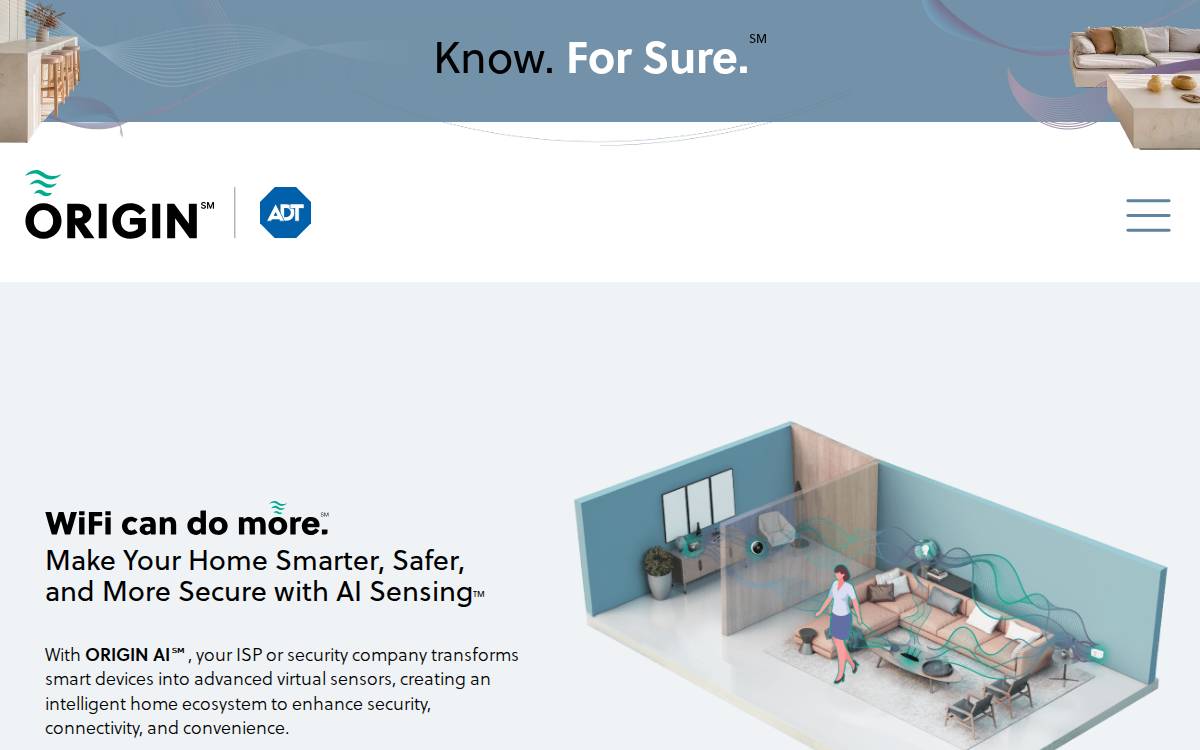 Origin Wireless Inc. website preview