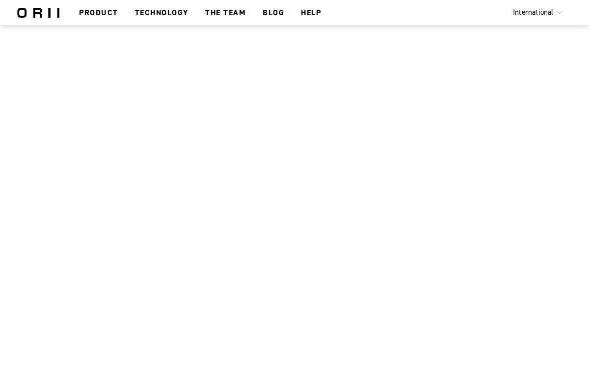 Orii website preview