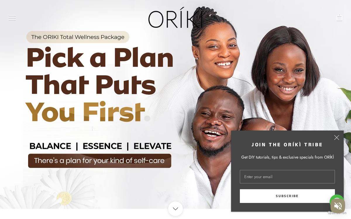 ORIKI website preview