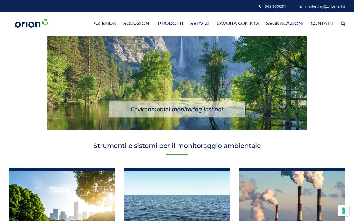 Orion website preview