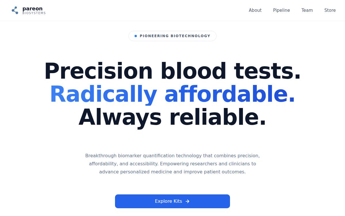 ORION website preview