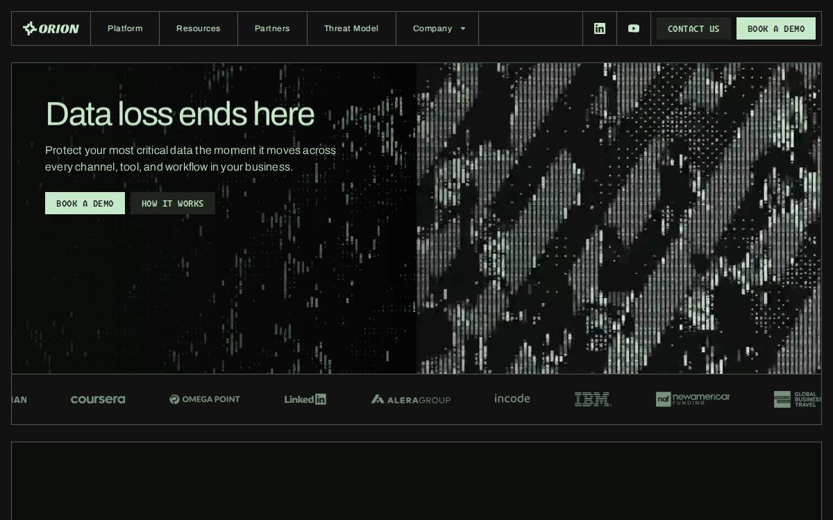 Orionsec website preview