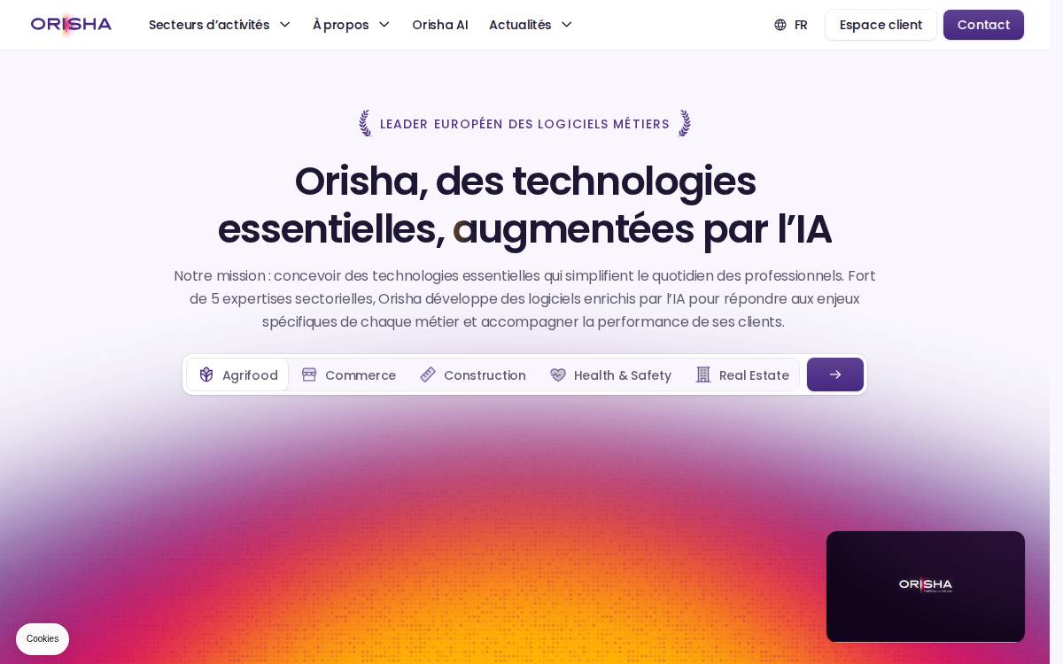 Orisha website preview
