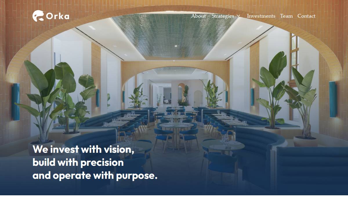 Orka website preview