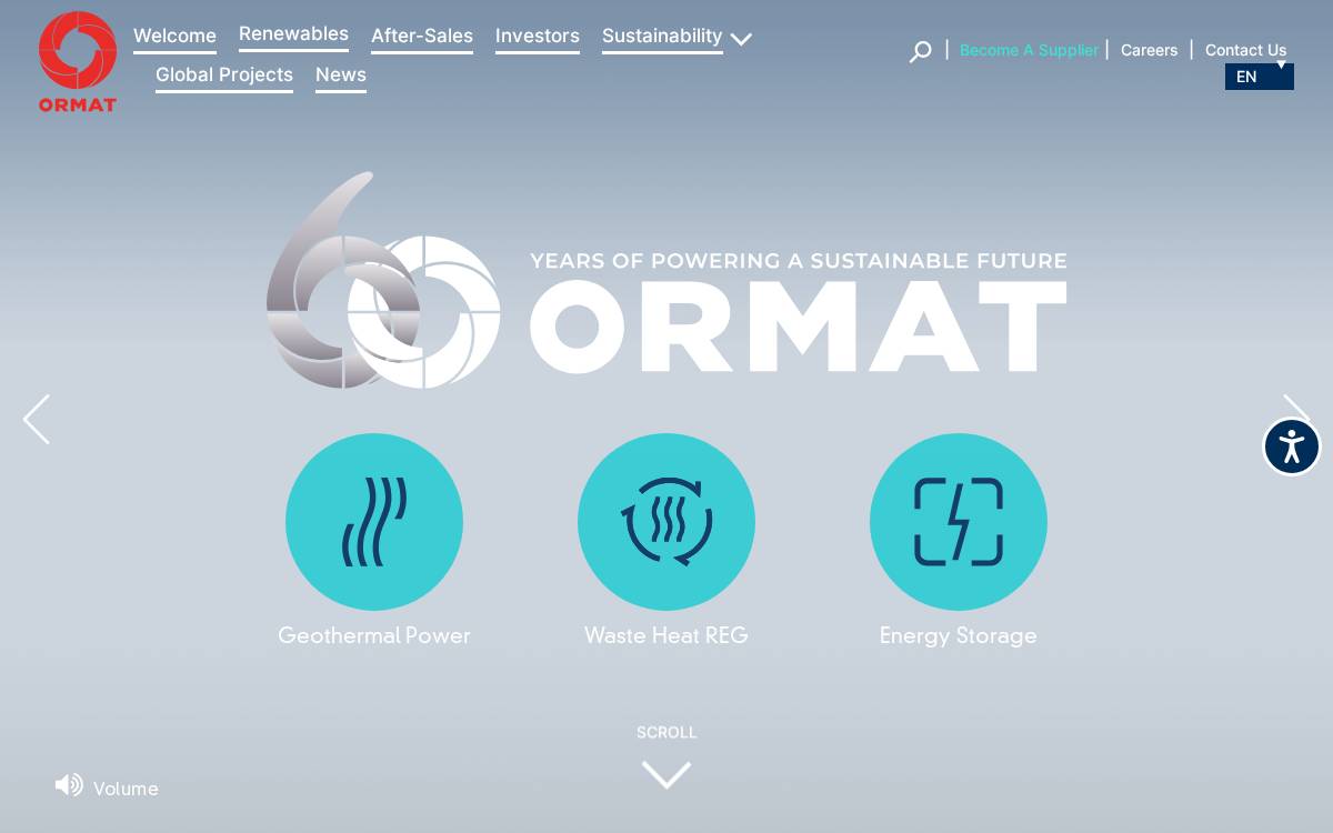 Ormat website preview