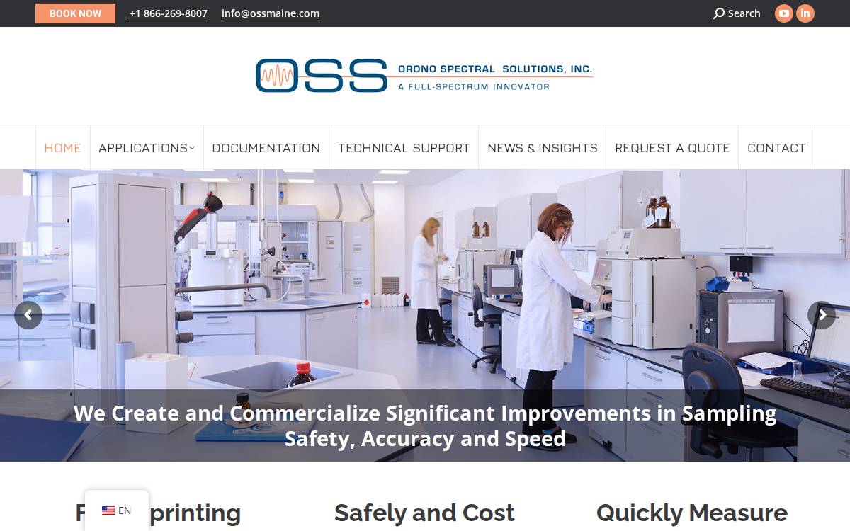 Orono Spectral Solutions website preview