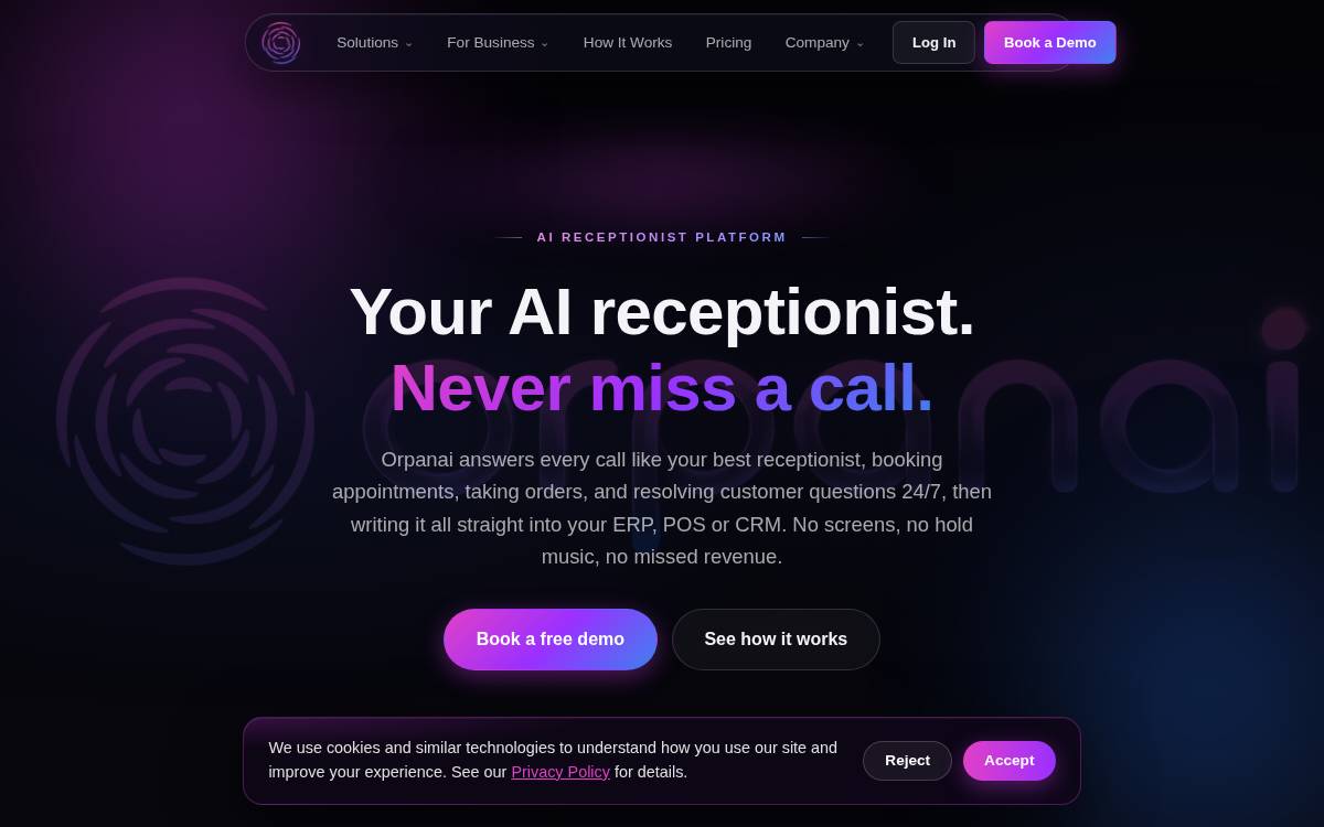 Orpanai Website website preview