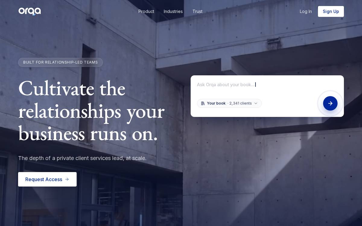 Orqa website preview