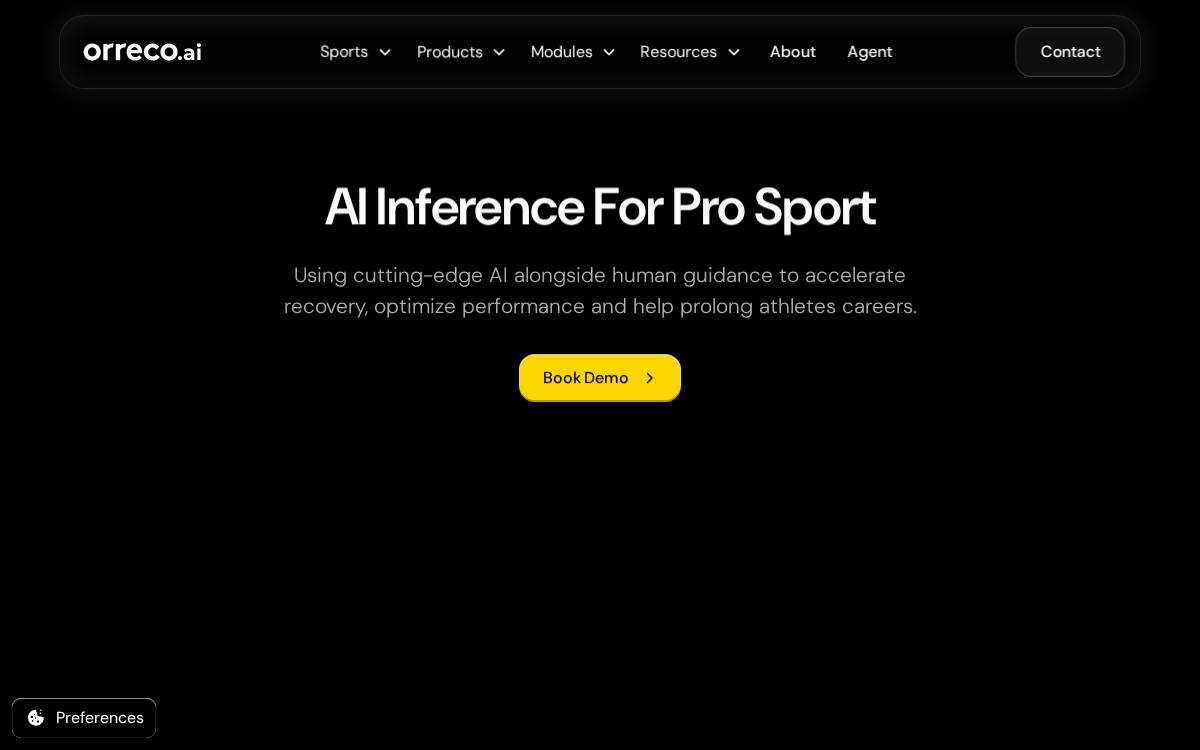 Orreco website preview