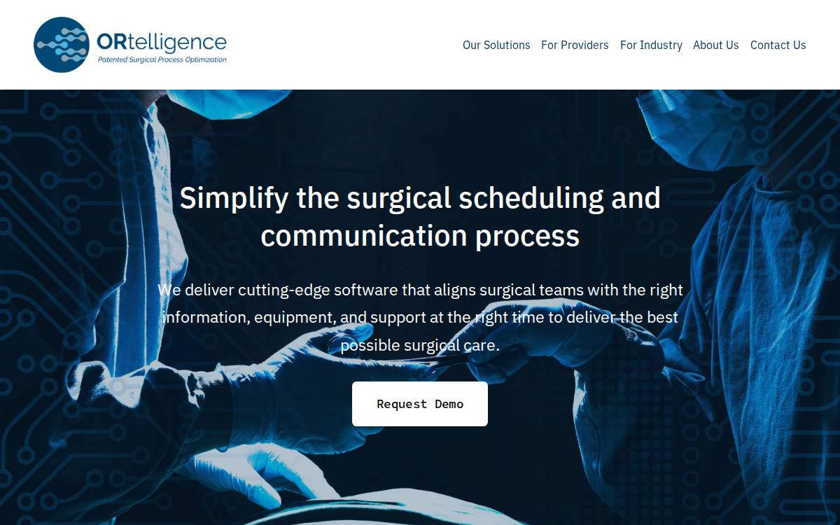 ORtelligence website preview