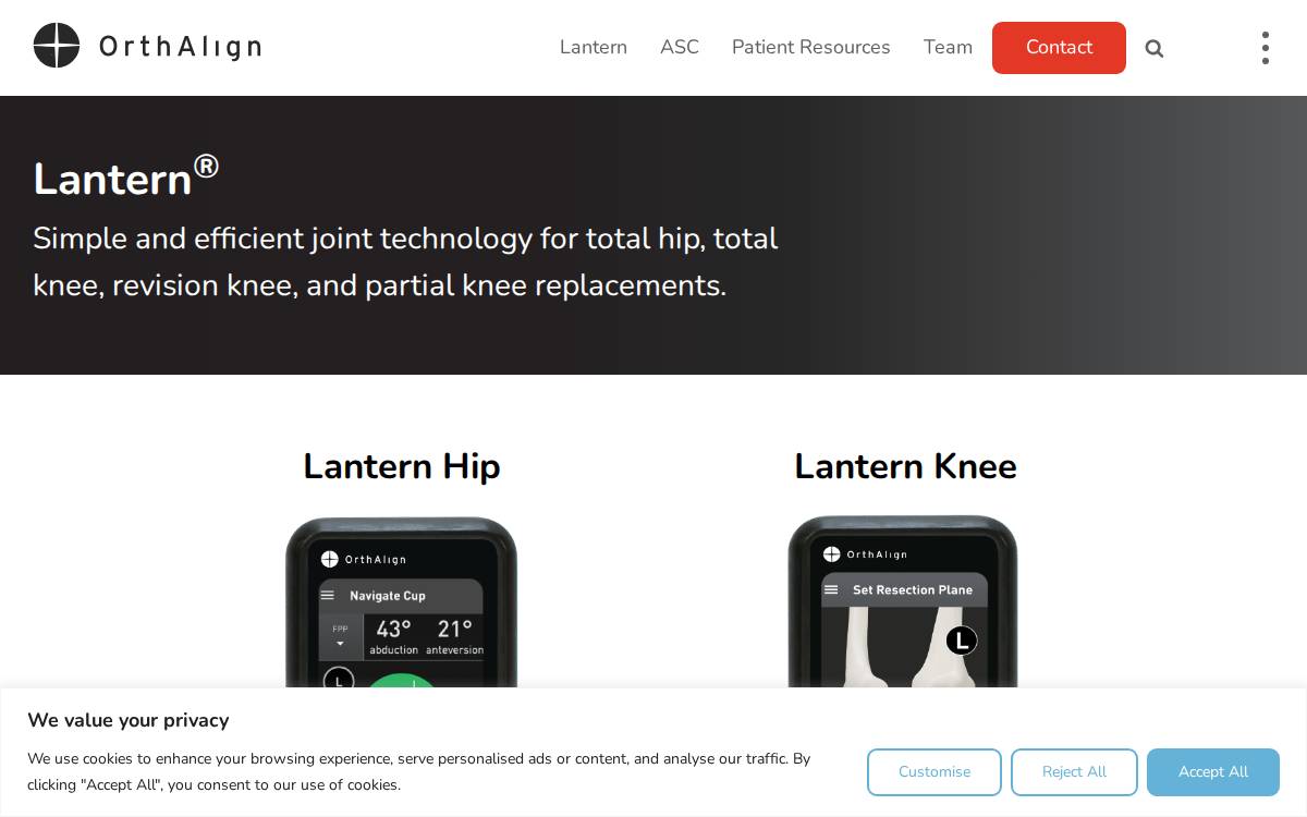 Orthalign website preview